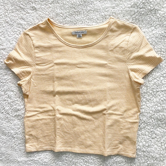 american eagle yellow crop top